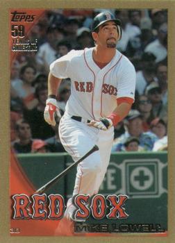 2010 Topps - Gold #595 Mike Lowell Front