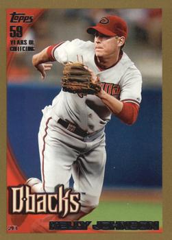 2010 Topps - Gold #614 Kelly Johnson Front