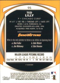 2010 Finest #95 Ted Lilly Back