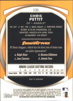 2010 Finest #131 Chris Pettit Back