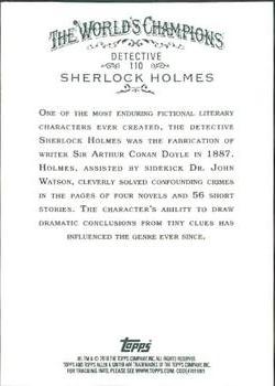 2010 Topps Allen & Ginter #110 Sherlock Holmes Back