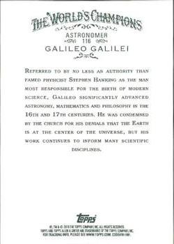 2010 Topps Allen & Ginter #116 Galileo Galilei Back