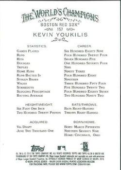 2010 Topps Allen & Ginter #157 Kevin Youkilis Back