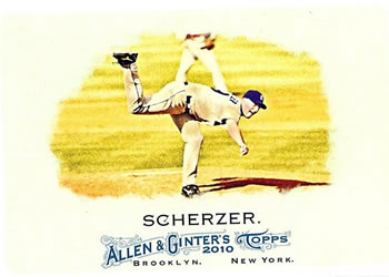 2010 Topps Allen & Ginter #25 Max Scherzer Front