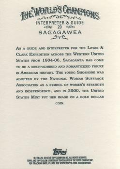 2010 Topps Allen & Ginter #20 Sacagawea Back