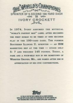 2010 Topps Allen & Ginter #59 Ivory Crockett Back