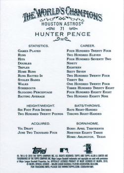 2010 Topps Allen & Ginter #71 Hunter Pence Back