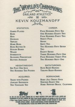 2010 Topps Allen & Ginter #90 Kevin Kouzmanoff Back