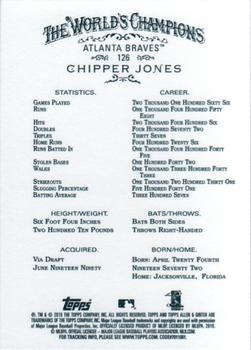 2010 Topps Allen & Ginter #126 Chipper Jones Back