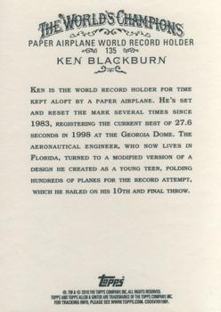 2010 Topps Allen & Ginter #135 Ken Blackburn Back