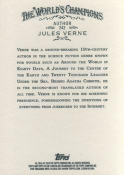2010 Topps Allen & Ginter #242 Jules Verne Back