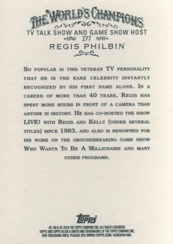 2010 Topps Allen & Ginter #277 Regis Philbin Back
