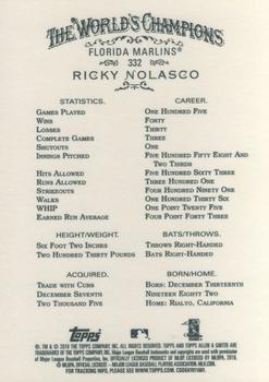 2010 Topps Allen & Ginter #332 Ricky Nolasco Back