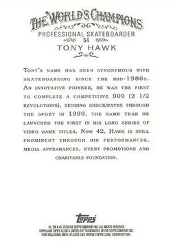 2010 Topps Allen & Ginter #54 Tony Hawk Back