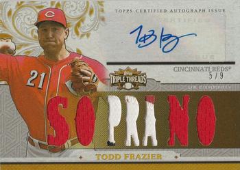 2014 Topps Triple Threads - Relic Autographs Gold #TTAR-TF1 Todd Frazier Front