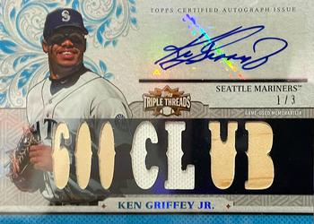 2014 Topps Triple Threads - Relic Autographs Sapphire #TTAR-KG2 Ken Griffey Jr. Front