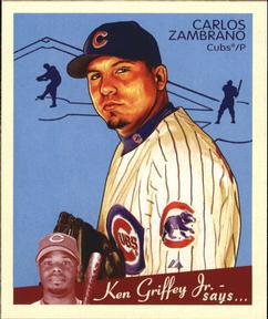 2008 Upper Deck Goudey - Mini Red Backs #38 Carlos Zambrano Front