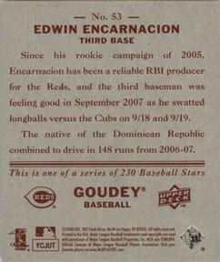 2008 Upper Deck Goudey - Mini Red Backs #53 Edwin Encarnacion Back