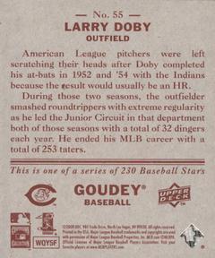 2008 Upper Deck Goudey - Mini Red Backs #55 Larry Doby Back