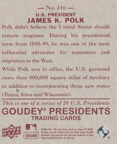 2008 Upper Deck Goudey - Mini Red Backs #246 James K. Polk Back