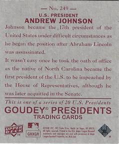 2008 Upper Deck Goudey - Mini Red Backs #249 Andrew Johnson Back
