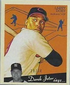 2008 Upper Deck Goudey - Mini Taupe Backs #55 Larry Doby Front