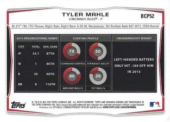2014 Bowman Chrome - Prospects #BCP52 Tyler Mahle Back