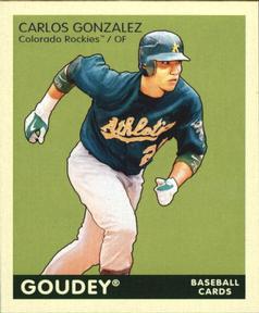 2009 Upper Deck Goudey - Mini Green Back #145 Carlos Gonzalez Front