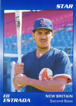 1989 Star New Britain Red Sox - Platinum #1 Ed Estrada Front