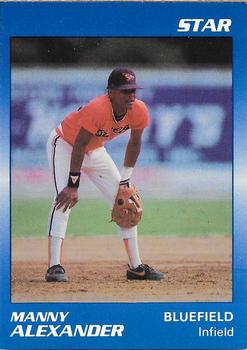1989 Star Bluefield Orioles - Platinum #2 Manny Alexander Front