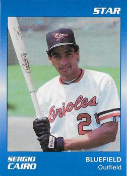 1989 Star Bluefield Orioles - Platinum #6 Sergio Cairo Front