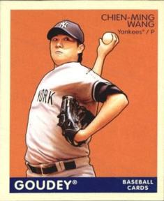 2009 Upper Deck Goudey - Mini Navy Blue Back #136 Chien-Ming Wang Front