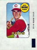 1969 Topps - Decals #NNO Pete Rose Front