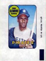 1969 Topps - Decals #NNO Bob Clemente Front