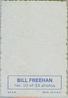 1969 Topps - Deckle #10 Bill Freehan Back