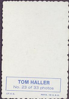 1969 Topps - Deckle #23 Tom Haller  Back