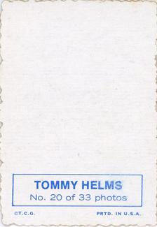 1969 Topps - Deckle #20 Tommy Helms   Back
