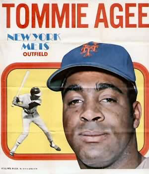 1970 Topps - Posters #13 Tommie Agee Front
