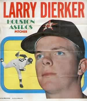 1970 Topps - Posters #15 Larry Dierker Front