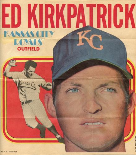 1970 Topps - Posters #19 Ed Kirkpatrick Front
