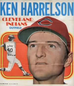 1970 Topps - Posters #6 Ken Harrelson Front
