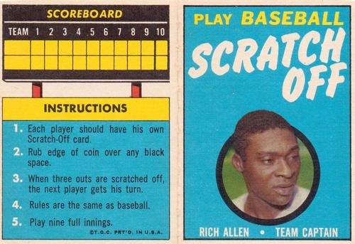 1970 Topps - Scratch-Offs #NNO Dick Allen Front
