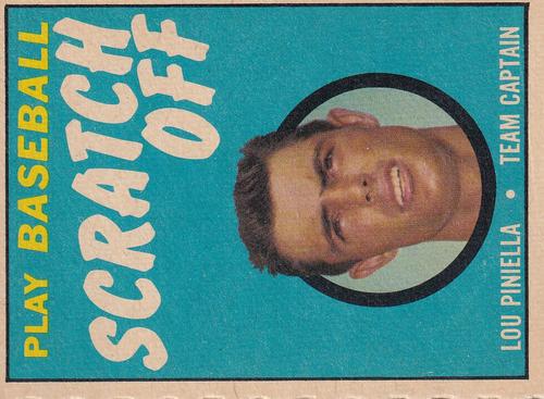 1970 Topps - Scratch-Offs #NNO Lou Piniella Front