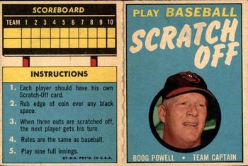 1970 Topps - Scratch-Offs #NNO Boog Powell Front