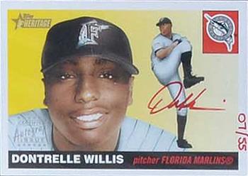 2004 Topps Heritage - Real One Autographs Red Ink #RO-DW Dontrelle Willis Front