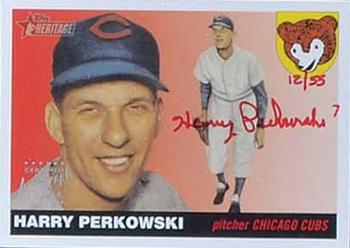 2004 Topps Heritage - Real One Autographs Red Ink #RO-HP Harry Perkowski Front