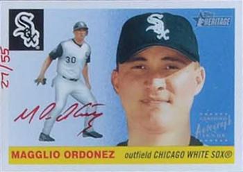 2004 Topps Heritage - Real One Autographs Red Ink #RO-MO Magglio Ordonez Front