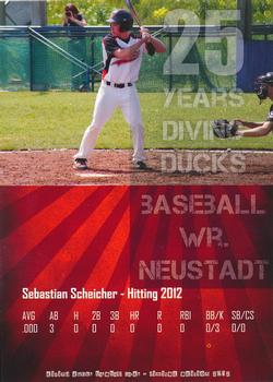 2012 Wiener Neustadt Diving Ducks #NNO Sebastian Scheicher Back