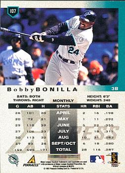 1997 Pinnacle X-Press #107 Bobby Bonilla Back