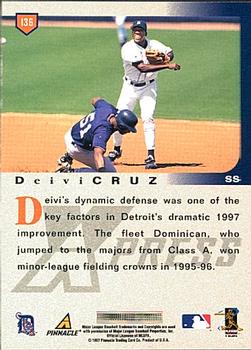 1997 Pinnacle X-Press #136 Deivi Cruz Back